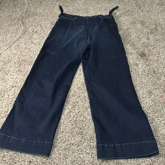 MOTHER Women's The Zipper Cinch Greaser High Waist Crop Wide Leg Jeans S… - Picture 12 of 13